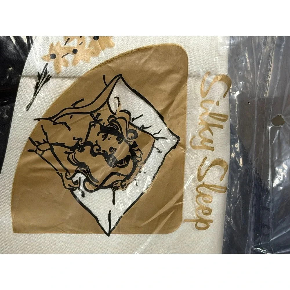 NEW 2 VTG Silky Sleep‎ Bridal Satin Pillow Cases Envelope Style Hidden Zipper